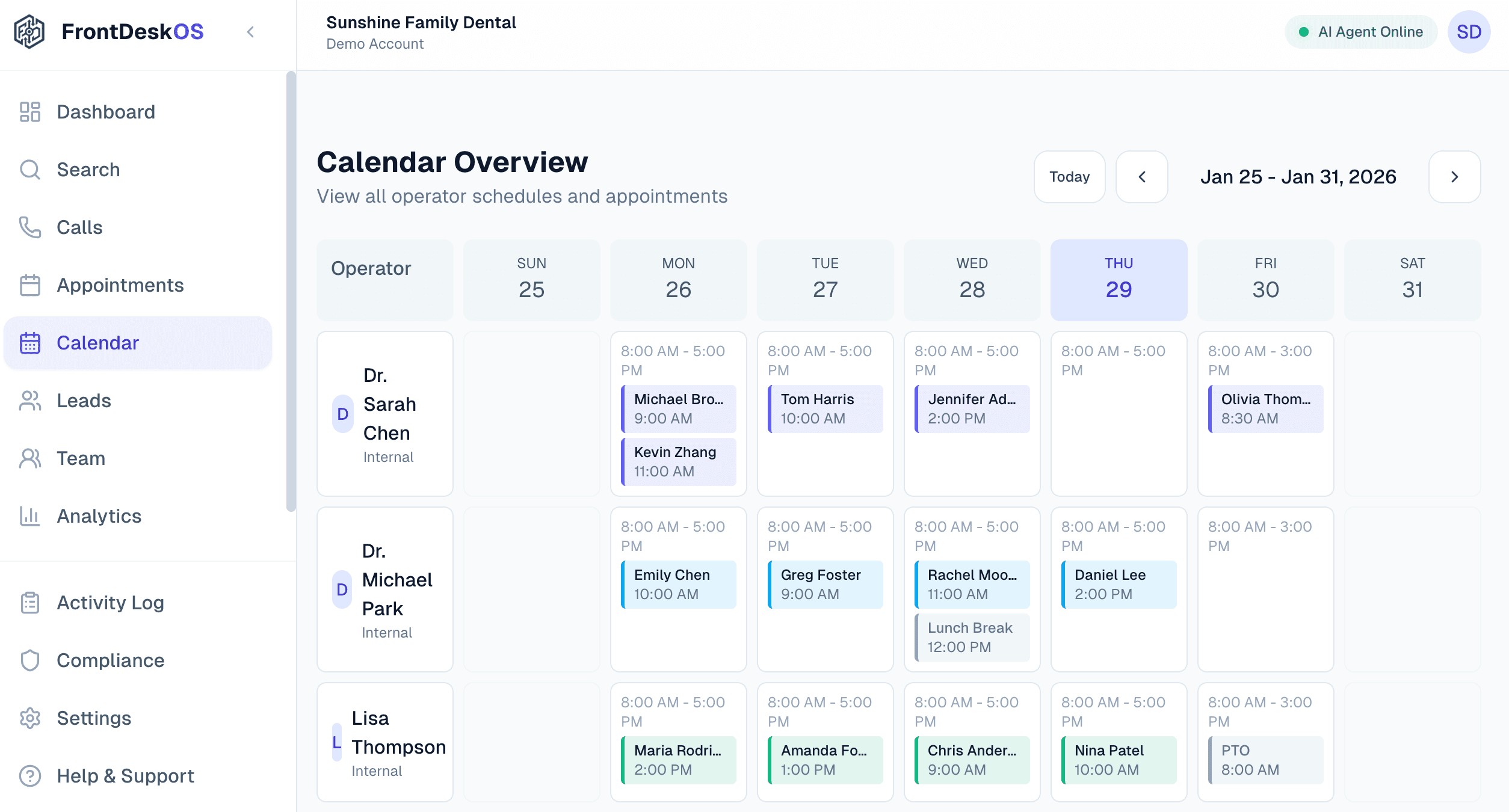 Smart Scheduling Screenshot